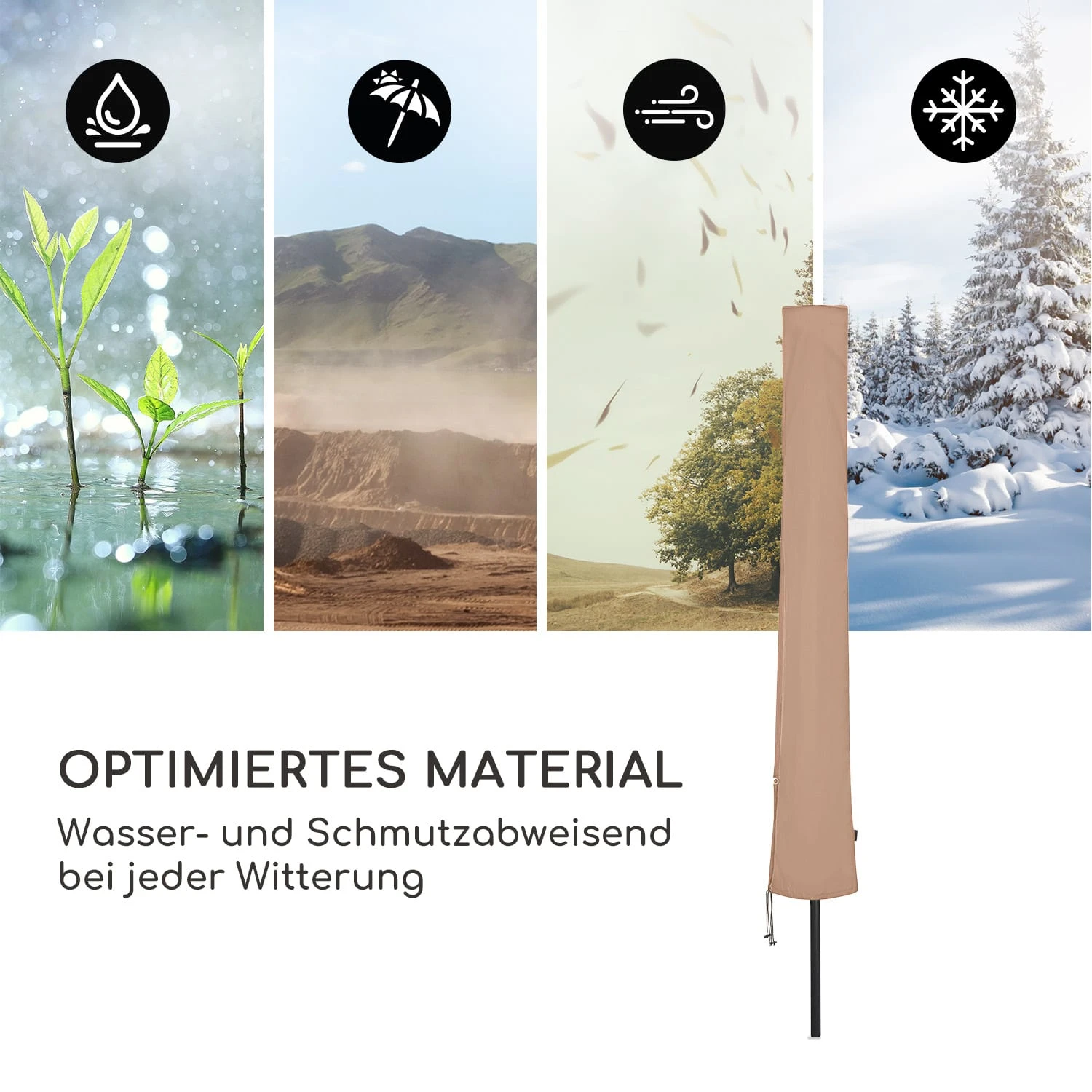 Shield Premium Schutzhülle Sonnenschirm Bis Ø 300 Cm UV-beständig - Image 7